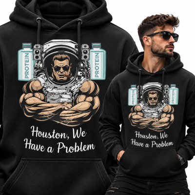 BLUZA Z KAPTUREM NA SIŁOWNIĘ  GYM HOUSTON